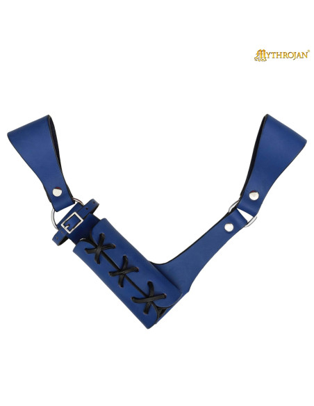 Suporte medieval ajustável de couro...