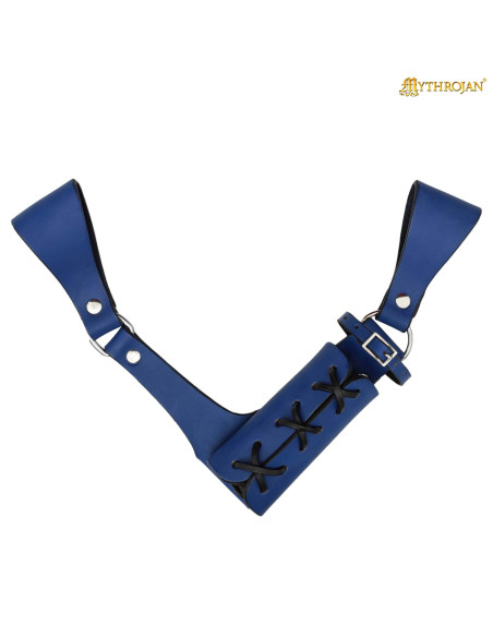 Bandoleira de couro genuíno medieval...