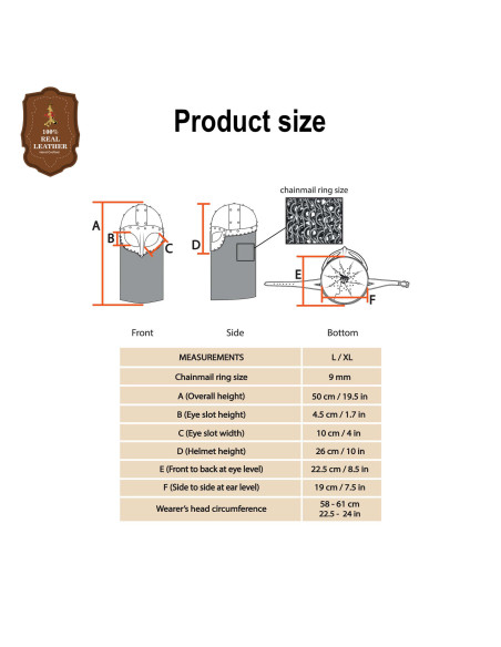 Capacete Viking com Malha de Corrente...