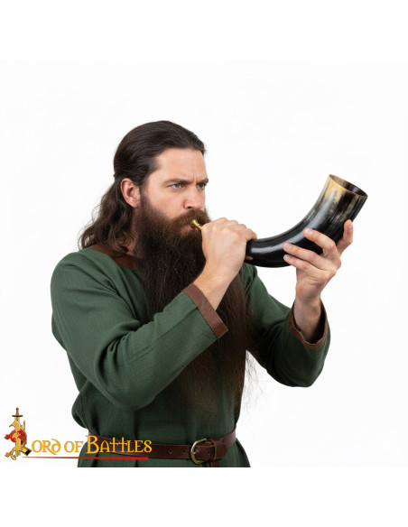 Trombeta Vikinga com Bico de Latão...