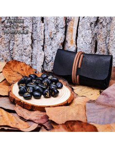 Jogo de Runas Vikingas para Adivinhação com Saco de Couro 2