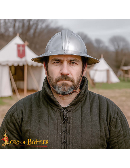 Capacete medieval Kettle inglês de...