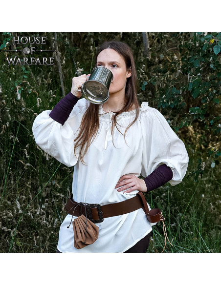 Caneca Medieval de Aço Inoxidável...