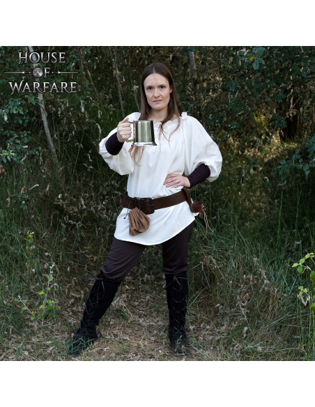 Caneca Medieval de Aço Inoxidável...