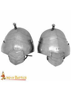 Omoplatas medievais para cosplay e recriação