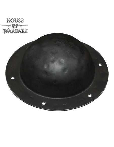 Umbo escudo em aço preto preparado...