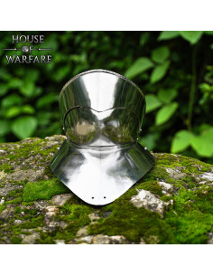 Gorgeta de Aço do Século XV Autêntica com Barbote