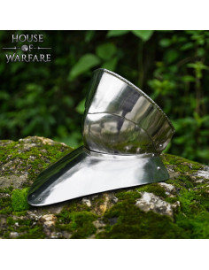 Gorgeta de Aço do Século XV Autêntica com Barbote 2