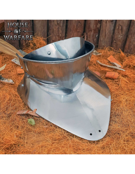 Gorgeta de Aço do Século XV Autêntica...