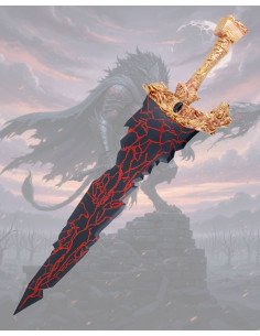 Réplicas não oficiais da Espada Maliketh de Elden Ring,...