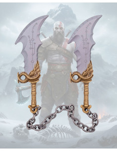 Chaveiro metálico Kratos Espadas do Caos God of War
