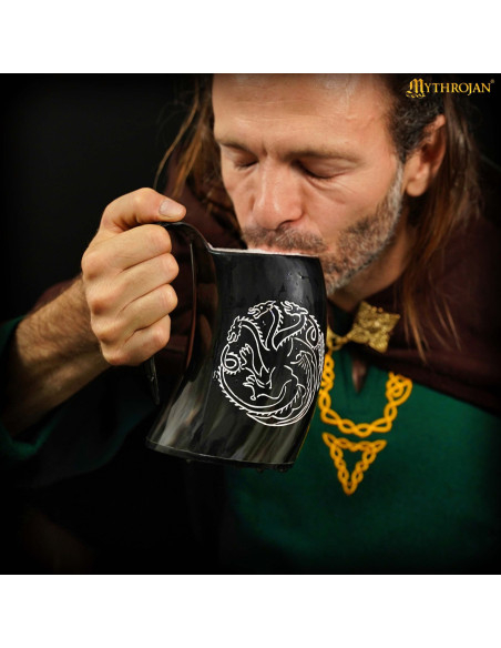 Jarra vikinga de cuerno de buey com...