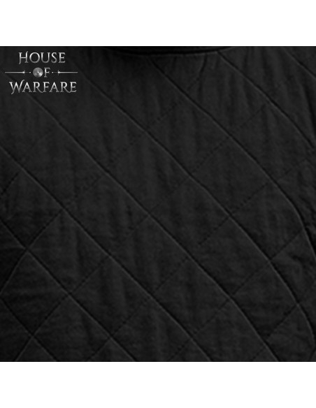 Gambesão medieval acolchoado de manga...