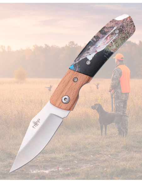 Faca Third cabo ABS com decoração de...