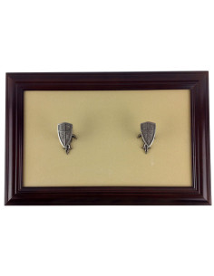 Exibição do quadro 1 pistola (22x37,5 cms.)