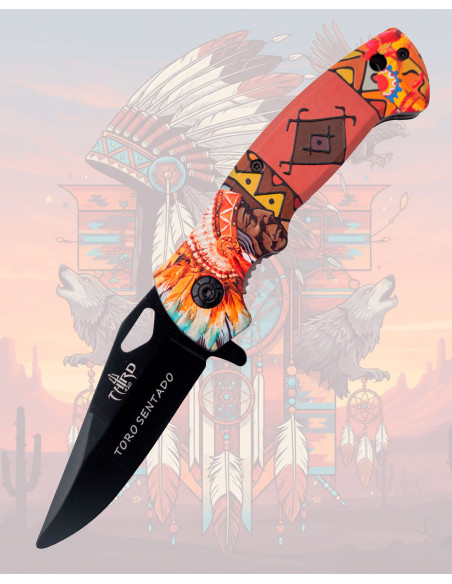 Faca de campo Third negra modelo...