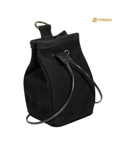 Carteira de camurça medieval para LARP e feiras 2