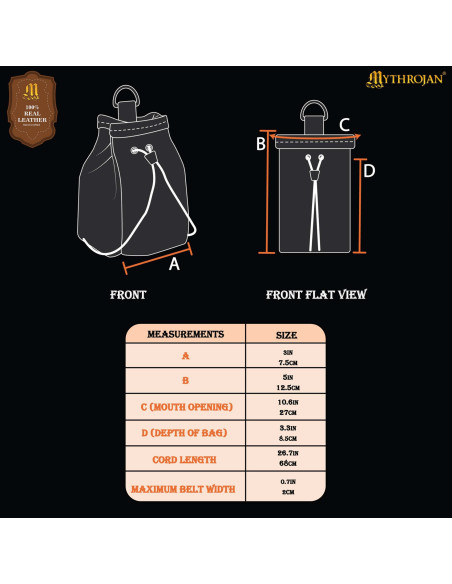 Carteira de camurça medieval para...