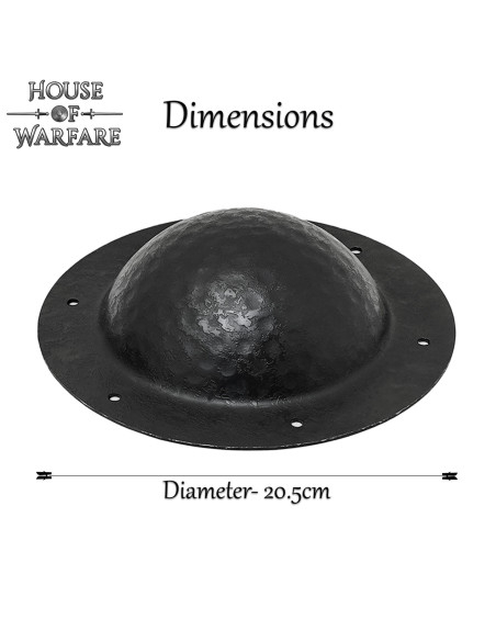 Umbo forjado de aço negro para escudo...