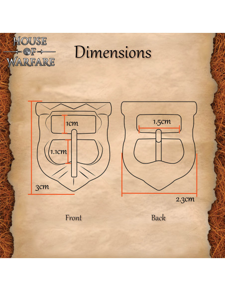 Fivela de latão estilo viking...