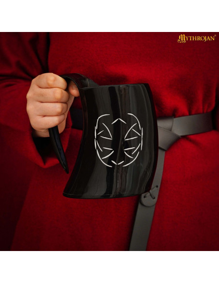 Chifre Viking artesanal com gravação...