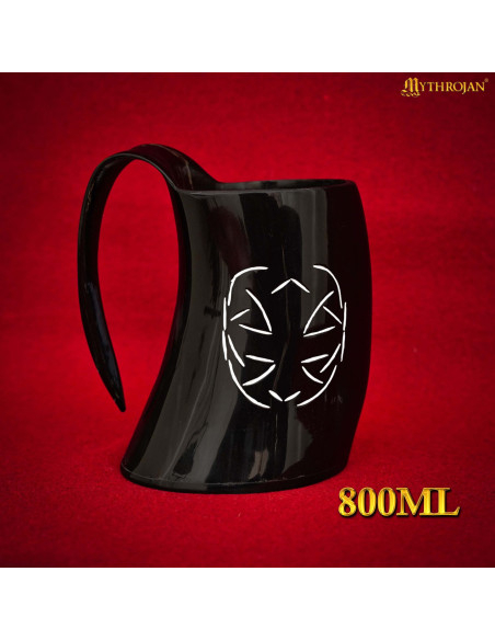 Chifre Viking artesanal com gravação...