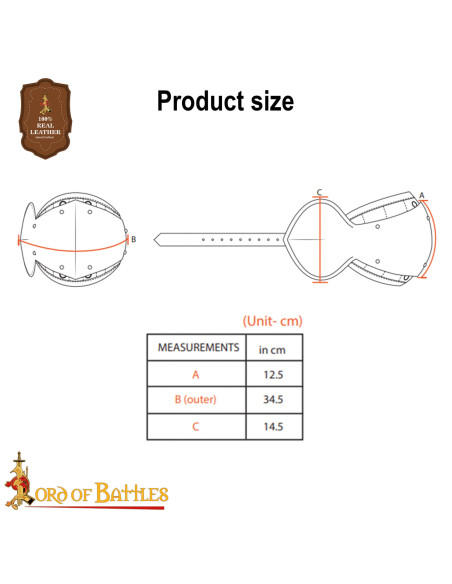 Proteções de joelho medievais em aço...