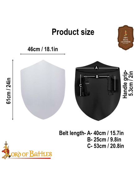 Escudo cruzado de aço personalizável...