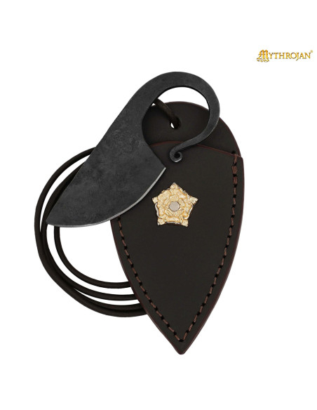 Faca Céltica Forgiada com Decoração...