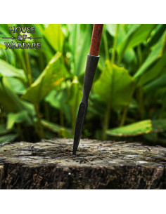 Punta de lança vikinga forjada à mão em aço carbono 2