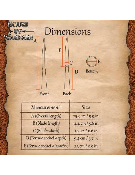 Punta de lança vikinga forjada à mão...