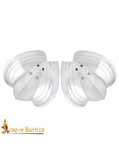 Cotovelo medieval de aço 18G estilo alemão S.XV