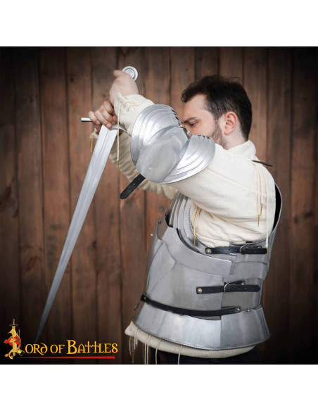 Cotovelo medieval de aço 18G estilo...