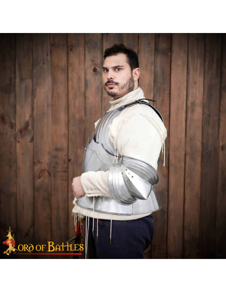 Cotovelo medieval de aço 18G estilo...