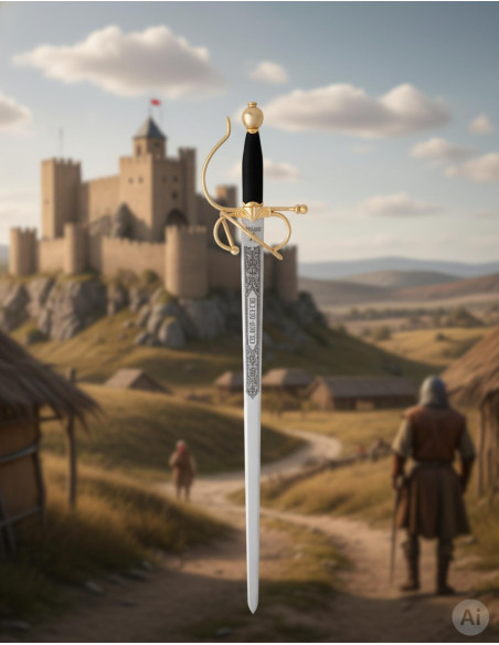 Espada Colada Cid, dourada