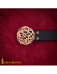 Fivela celta para cinto em bronze maciço 2