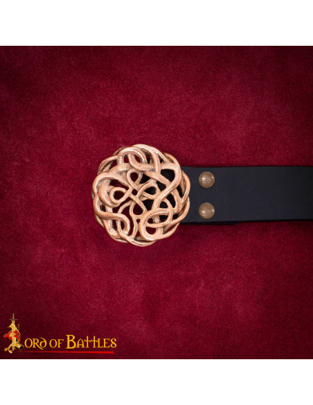 Fivela celta para cinto em bronze maciço