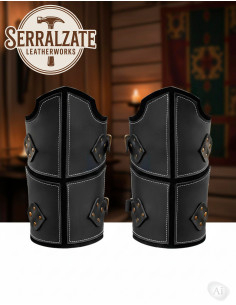 Botas de couro genuíno preto medievais de guerreiro