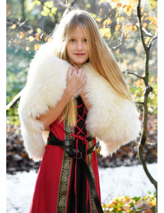 Leonor Vestido medieval de menina de manga curta,... 2