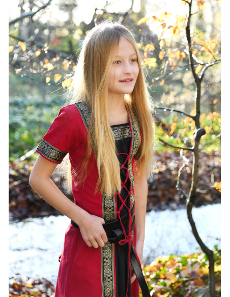 Leonor Vestido medieval de menina de...