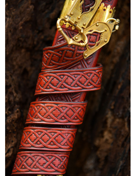 Espada Medieval de Duas Mãos Lobo...