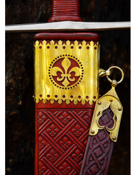 Espada Medieval de Duas Mãos Lobo...