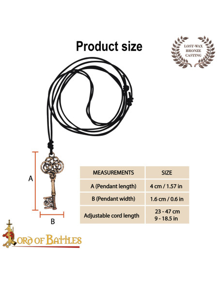 Pendente medieval em bronze fundido,...