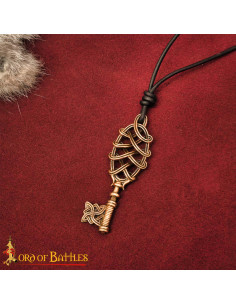 Pêndulo viking em forma de chave em bronze fundido 2