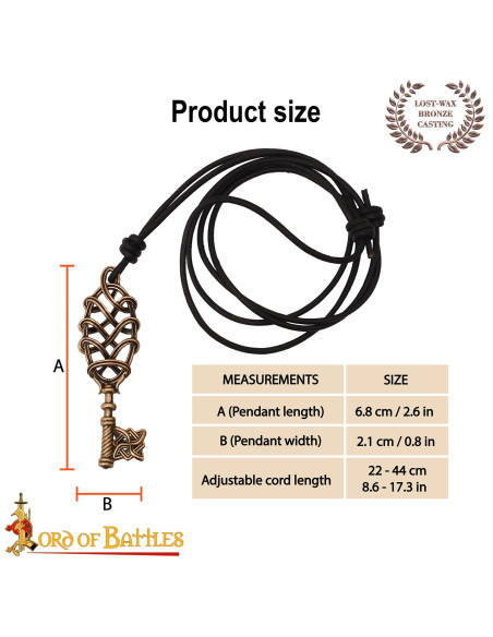 Pêndulo viking em forma de chave em...