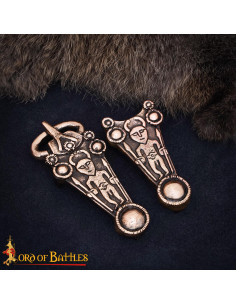 Fivela Celta para cintos em bronze fundido acabamento...