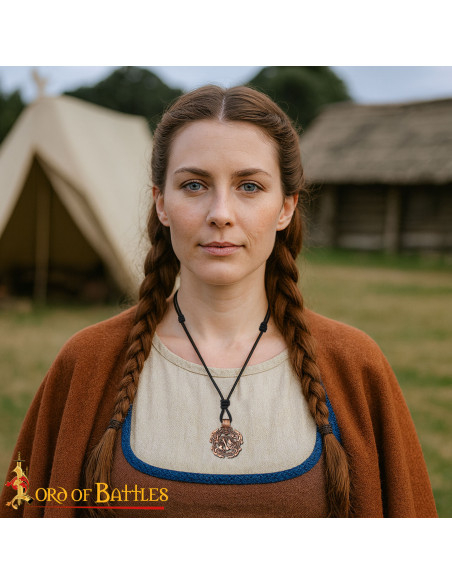 Pingente Vikingue de Bronze com...