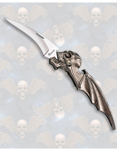 Faca Albainox fantasia Caveira com asas