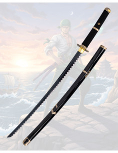 Katana funcional Yubashiri do Zoro de One Piece, réplica...