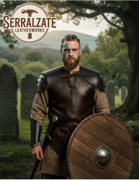 Ombreiras de guerreiro viking em...